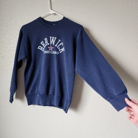 VINTAGE Berwick‎ Pennsylvania crewneck sweatshirt 90s graphic XXS - Picture 2 of 6
